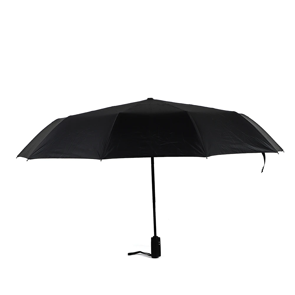 

High Quality 3 Folding Fully Automatic Umbrella Durable 10K Fiberglass Ribs Windproof Gift Umbrella for Outdoor Car Rain, Picture shows