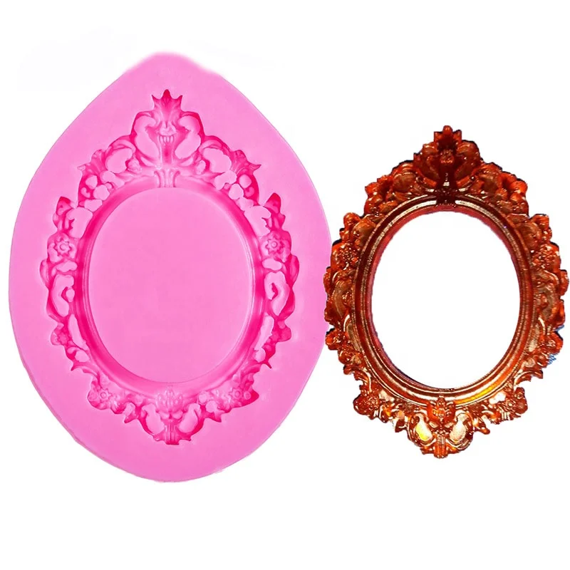 

Retro Fashion Frame shape for Cake decorating tools Chocolate Mold for the Kitchen Baking DIY fondant silicone mold chocolate