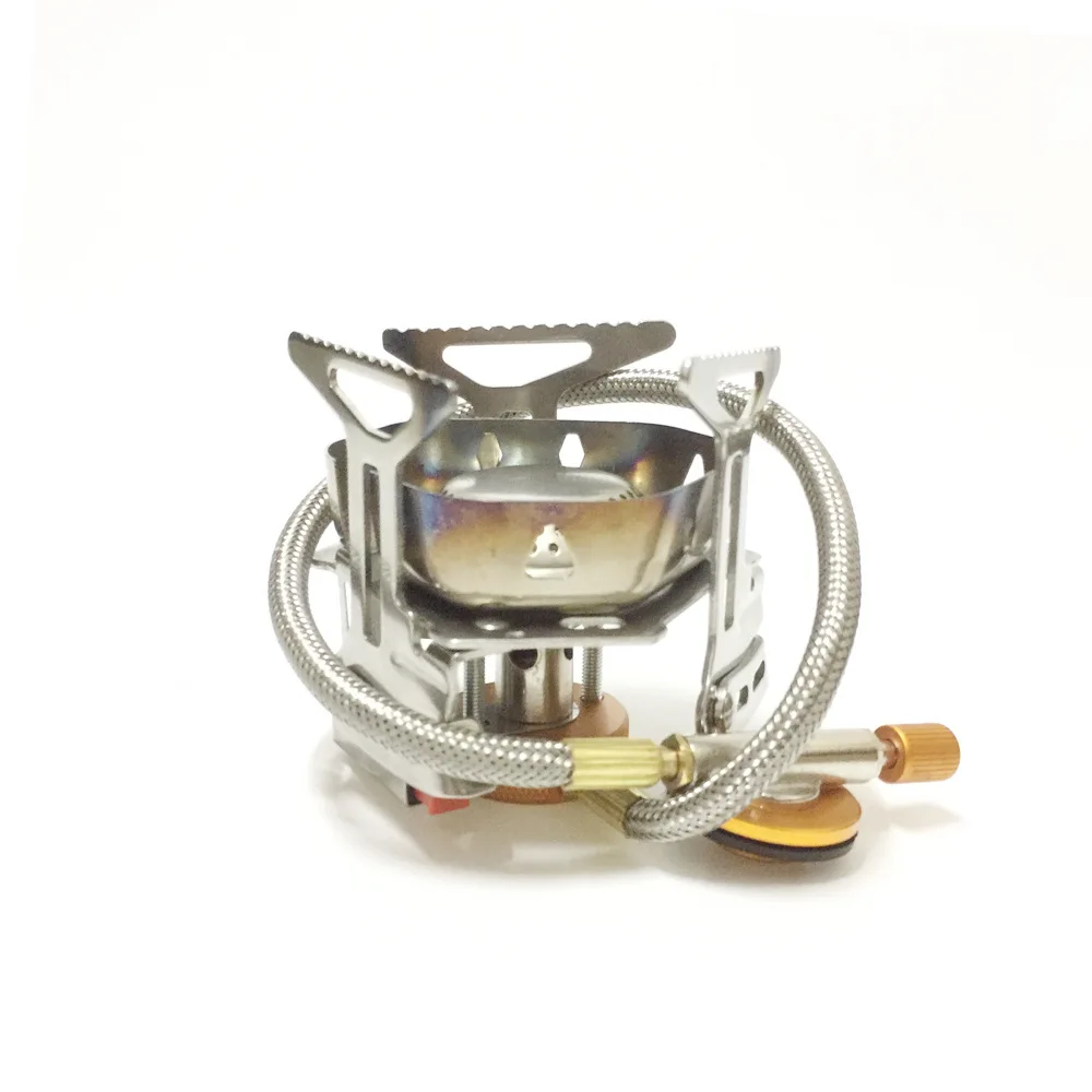 

3500W Windproof Camp Gas Stove with Fuel Canister Adapter Portable Collapsible Stove Burner Bonfire Pit