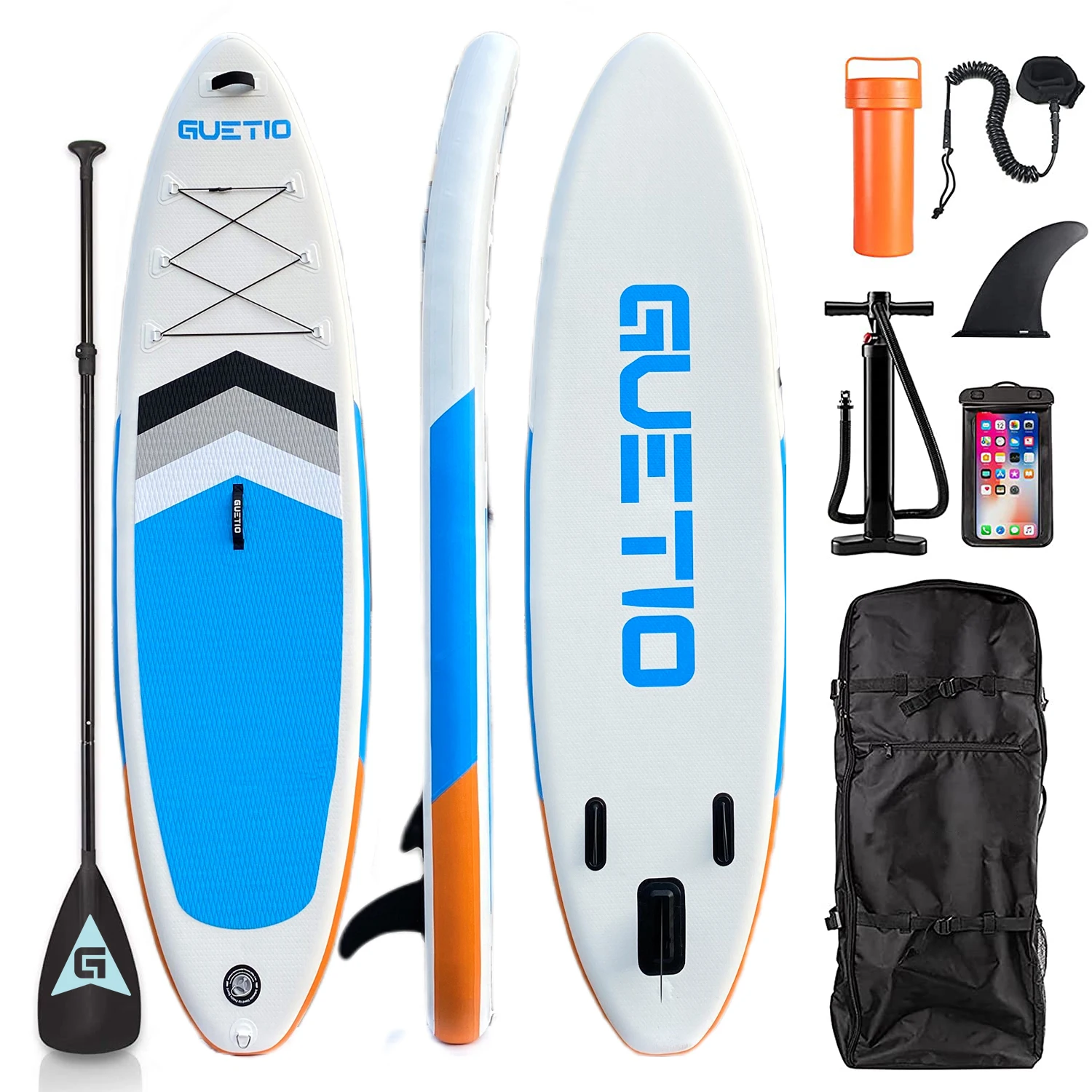 

GUETIO OEM Custom Logo Drop Stitch Allround ISUP Inflatable Stand Up Paddle Board Paddleboards Touring SUP