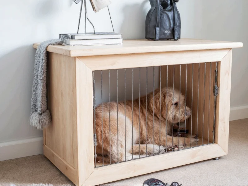dog crate functional diy