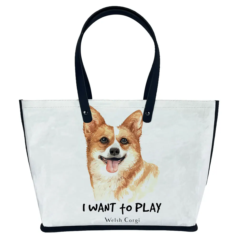 

2021 Luxury design custom print on demand pet photo picture FSC RPET Environmental protection kraft paper handbag bags for women