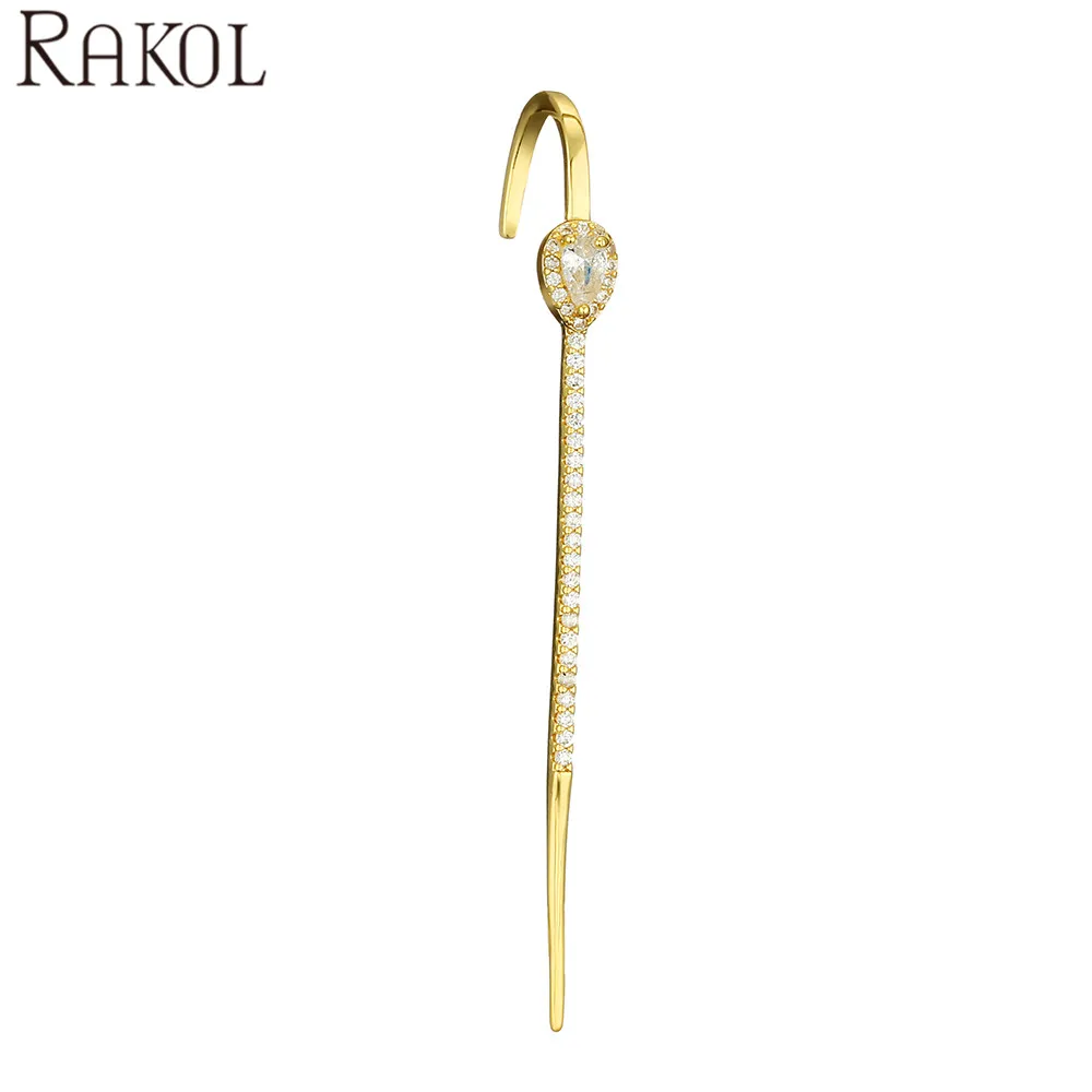 

RAKOL EP5161 Elegant Bridal Earrings Female Ear Band Fashion Earring Trend 2021, Picture shows