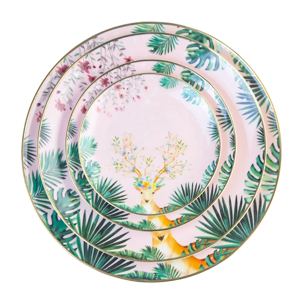 

Chunyu Party decorative restaurant dinner sets ceramic bone china dinnerware