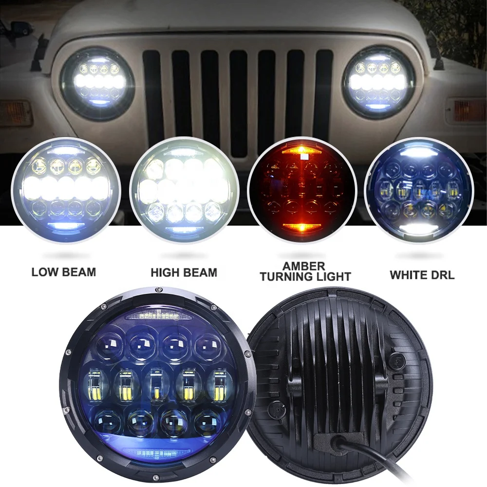 

130W Daymaker 7inch 7 Inch Led Headlight Sealed Beam 7" Inch Round Motorcycle LED Auto Head Lights