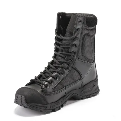 
Military Ankle Boots Men Outdoor Genuine Leather Tactical Combat Man Boots Army Hunting Work Boots For Men Shoes Casual Bot 