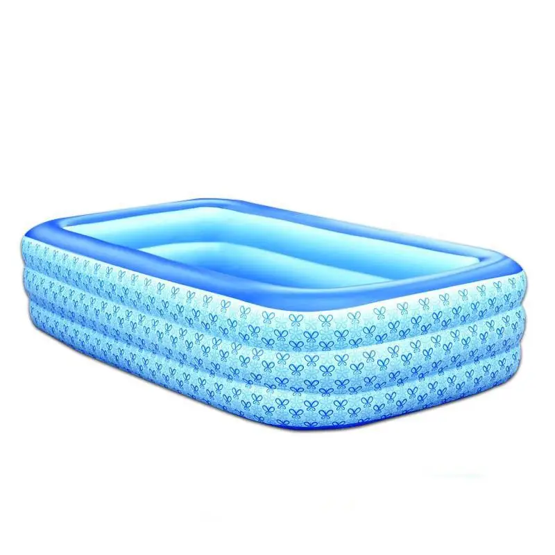 

Inflatable Rectangle Swimming Pool For Young Children Portable High-quality PVC Indoor Outdoor Pool For Summer, As picture