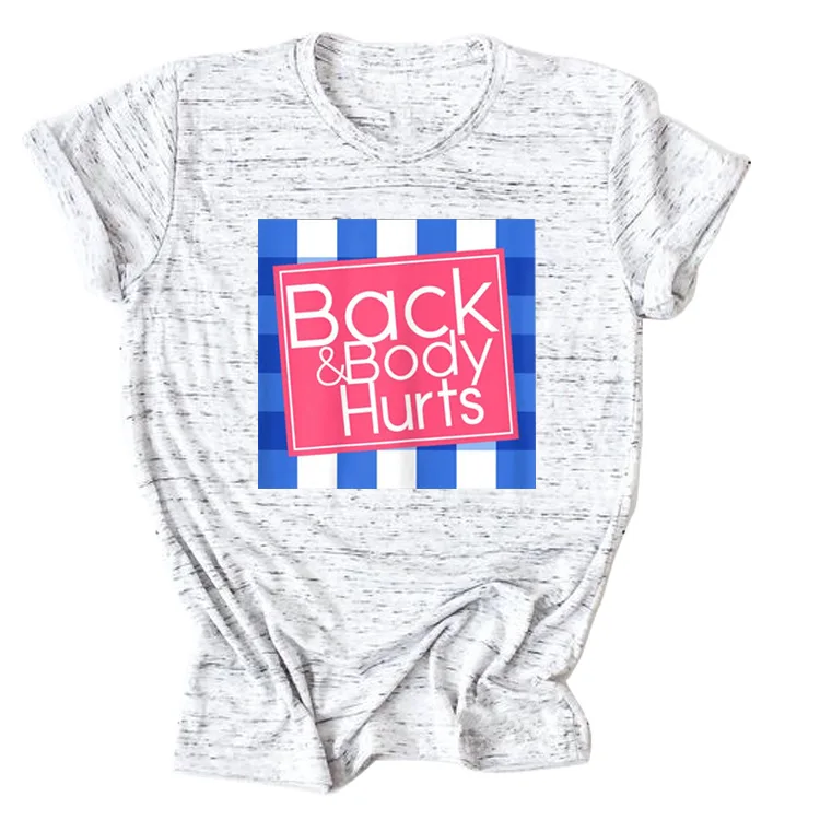 

Back & Body Hurts Plaid T-Shirt Tee