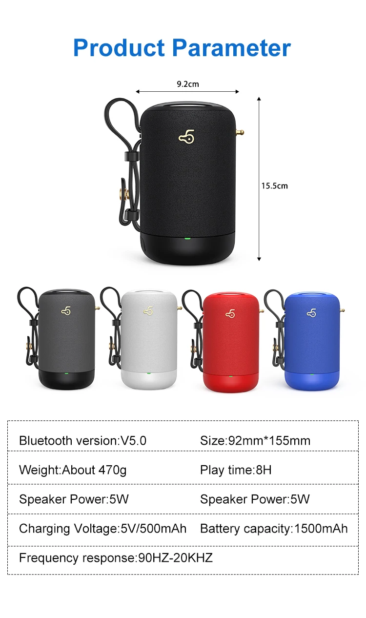 High Fabric Wireless Portable Waterproof Blue tooth Speaker Professional Audio Music Boxes Retro Speaker - ANKUX.COM