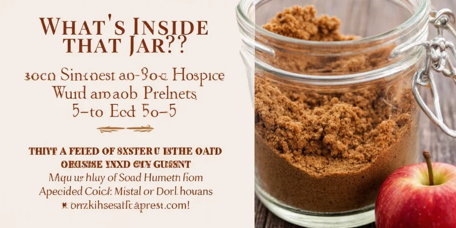 DIY spice mixture in a mason jar with handwritten label.