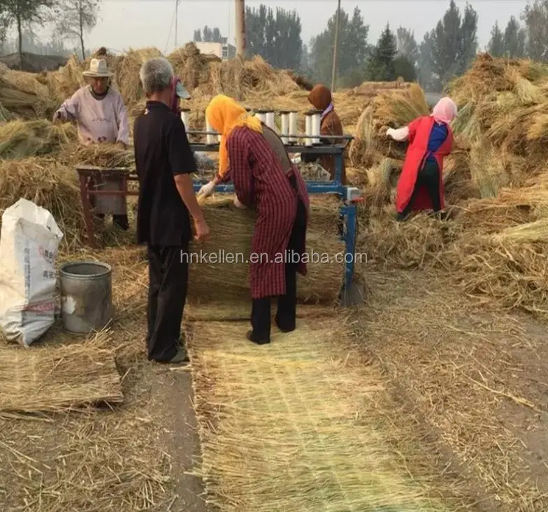 Professional Automatic Advanced Rice Stalk Straw Mat Knitting Machine