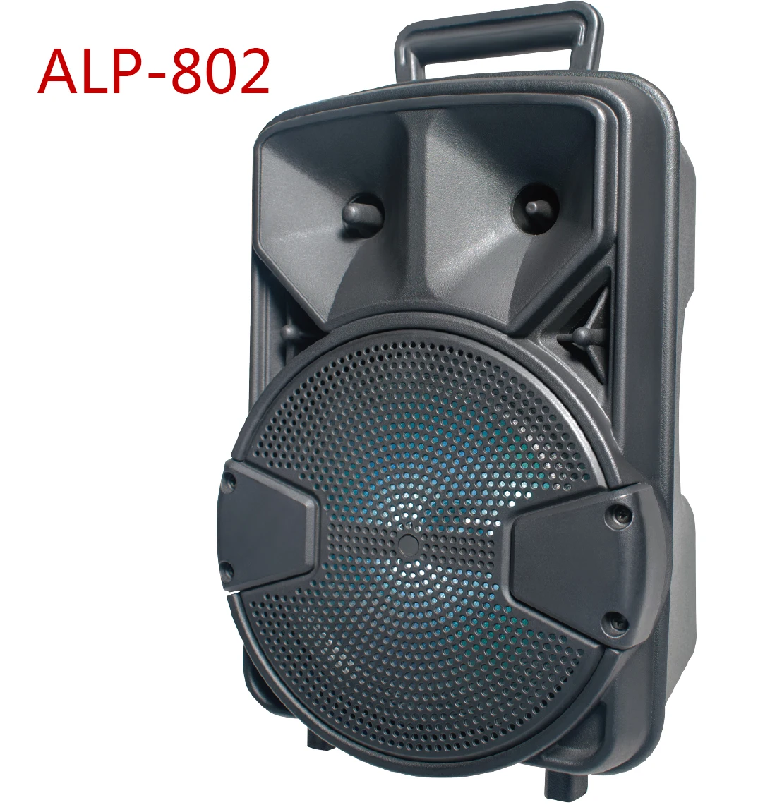 

2021 ALP-802 8 inch High quality Disco Light Karaoke Player Wireless Portable Speaker, Black