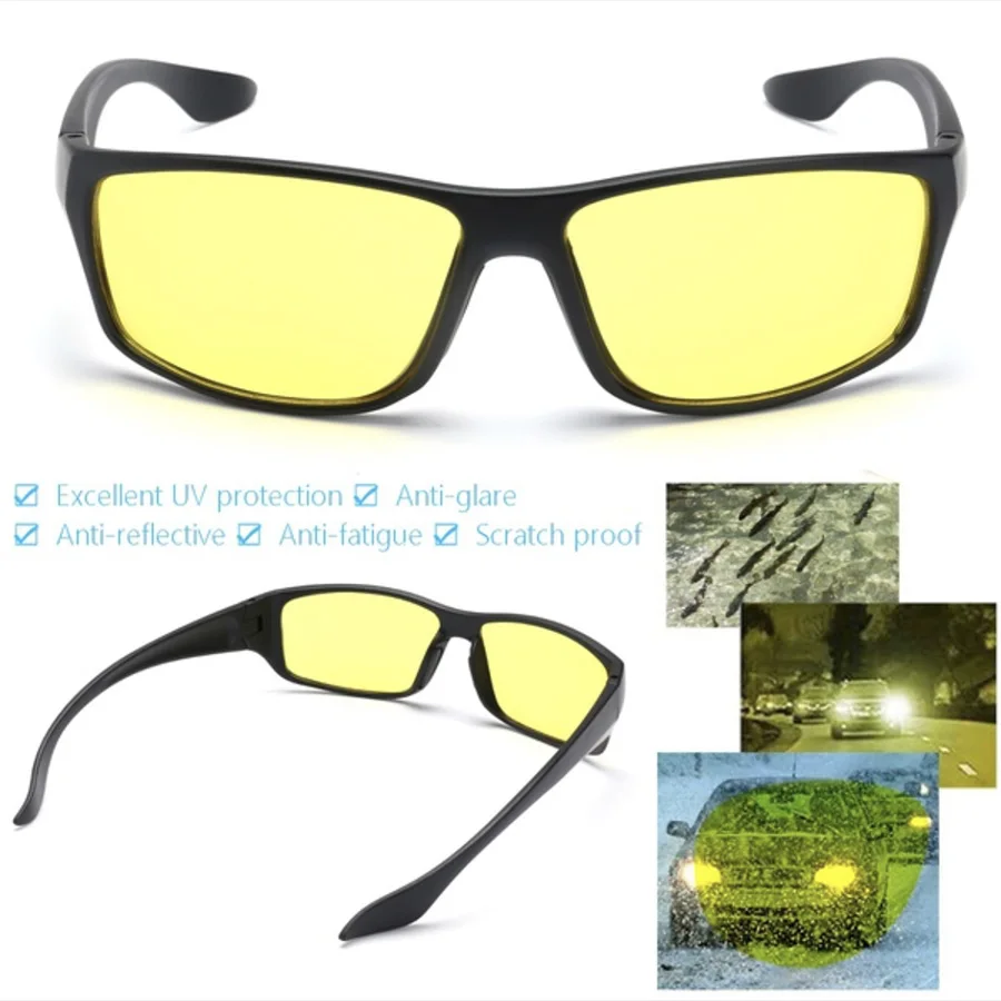 

Cheap Dust-Proof Riding Glasses Multi-Function Windproof Driving Glasses Anti Glare Night Vision Glasses