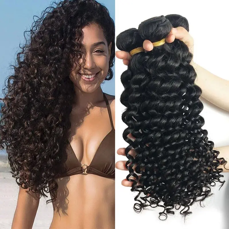 

Unprocessed free sample cuticle aligned raw virgin cambodian human hair weaving,mink brazilian deep curl hair bundles