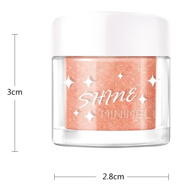 

MINIMELI Highlighter Makeup Shimmer Glitter Eyeshadow Face and Body Makeup Highlighter 01