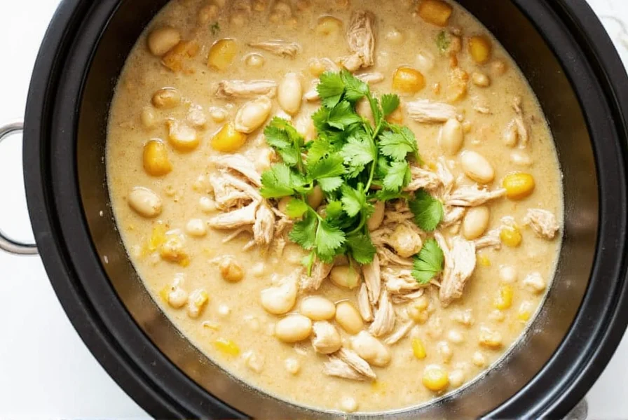 easy white chicken chili recipe for crock pot creamy simple