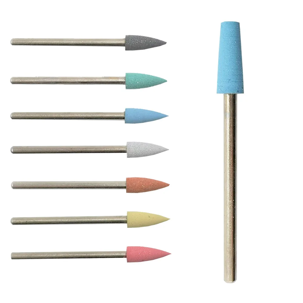 

Punte Da Trapano Per Manicure Nail Silicone Grinding Head Diamond Core Bits Drill, Yellow,blue,pink,gray,green,black,browm