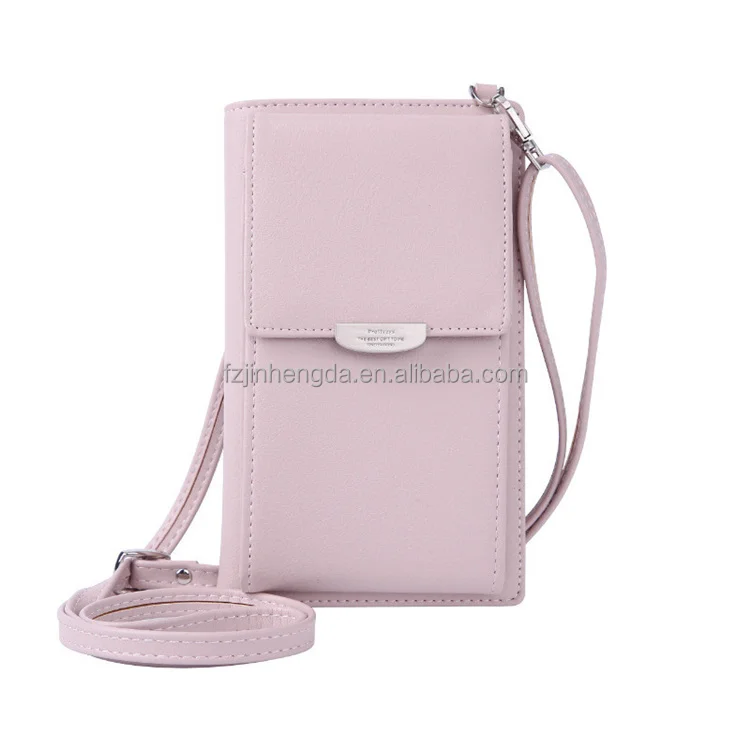 

Amazon hot women PU belt bag mobile phone cases leather crossbody-bags