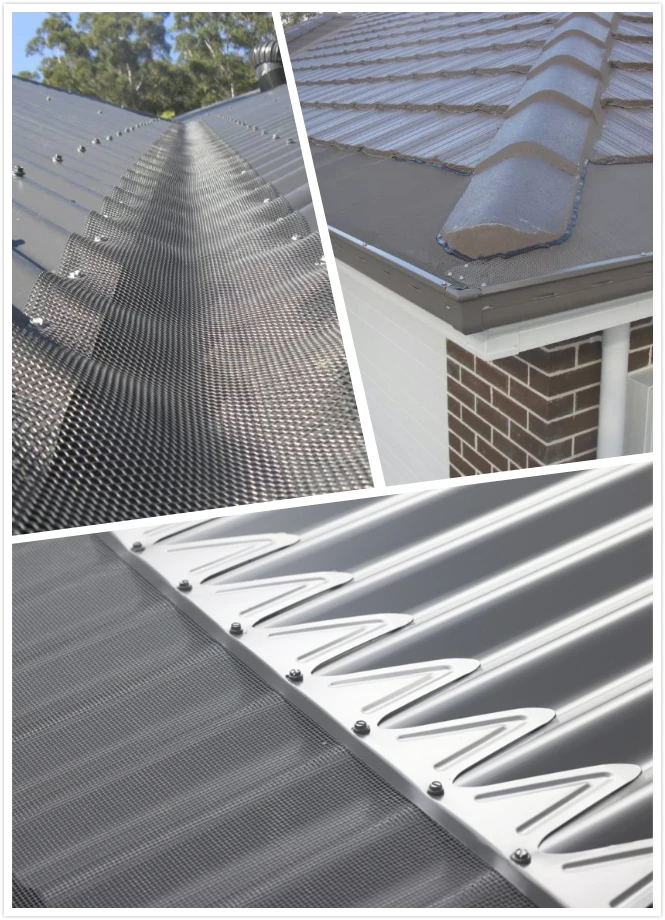 Aluminium Leaf Guard Expanded Aluminum Metal Mesh Gutter Leaf Guards