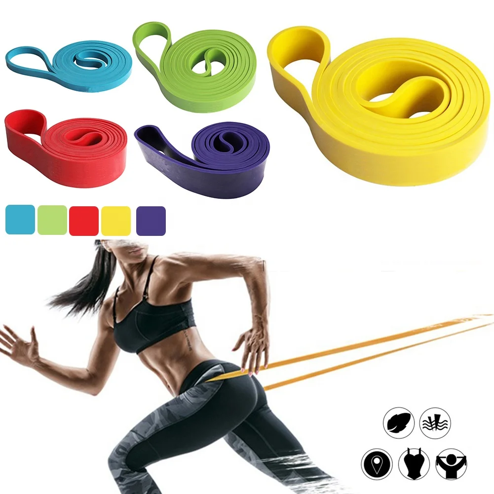 

Pull Up Assist Band Fitness Strength Band Power Exercise Custom Latex Stretch Resistance Bands, Custom colors