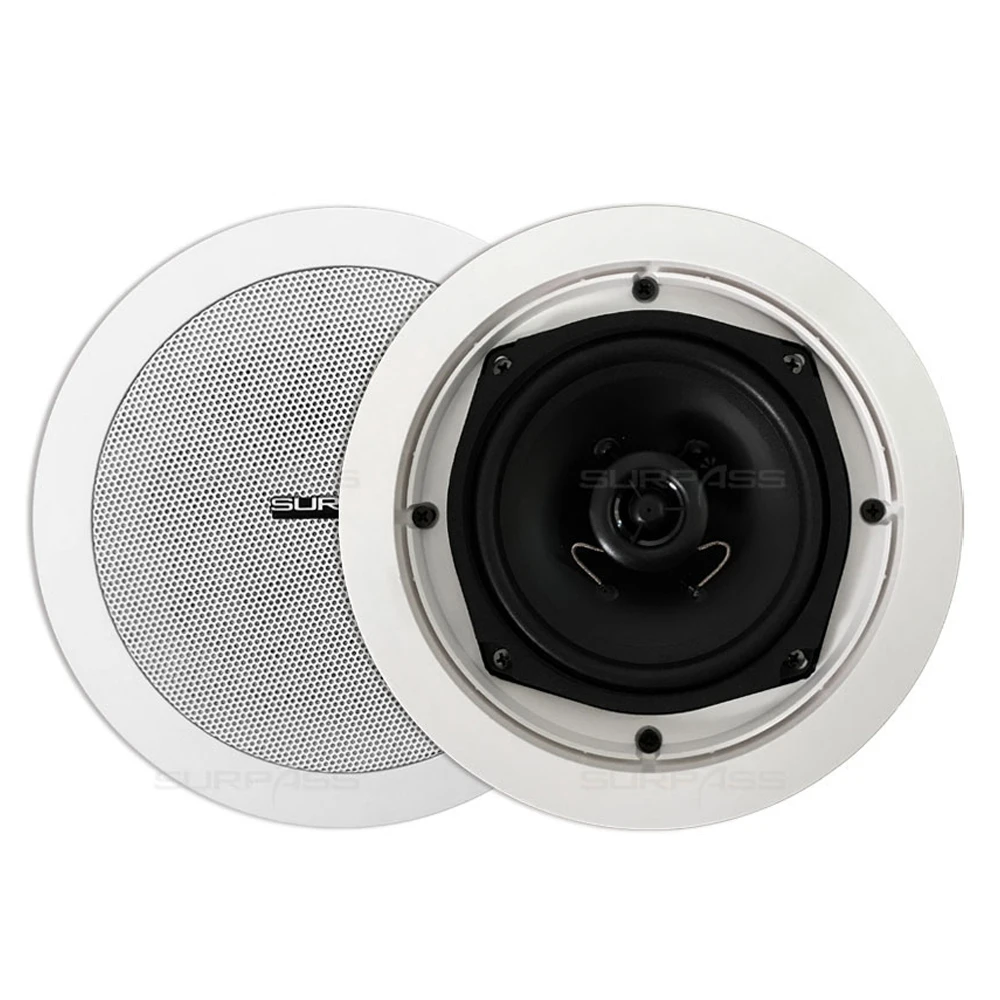 

5INCH Ceiling Speaker PA System Pro Audio Background Music Passive Speaker For Restaurant Hotel, White