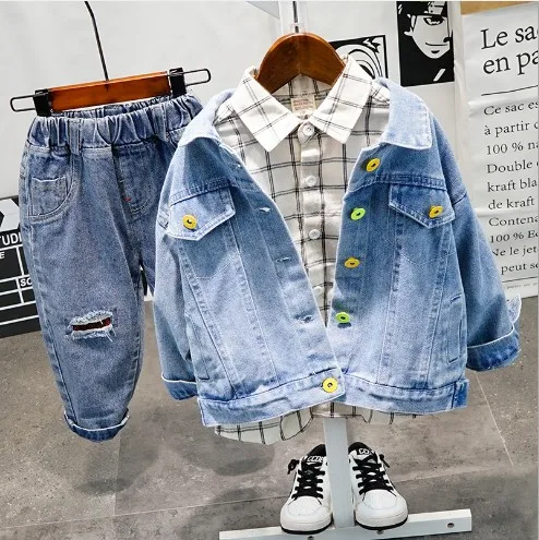 

2020 Spring Autumn Kid Boy Children Jeans Clothes Set