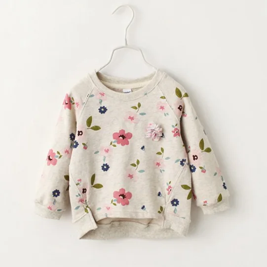 

2020 autumn new children's clothing Korean girl sweater bottoming shirt flower round neck sweater without corsage