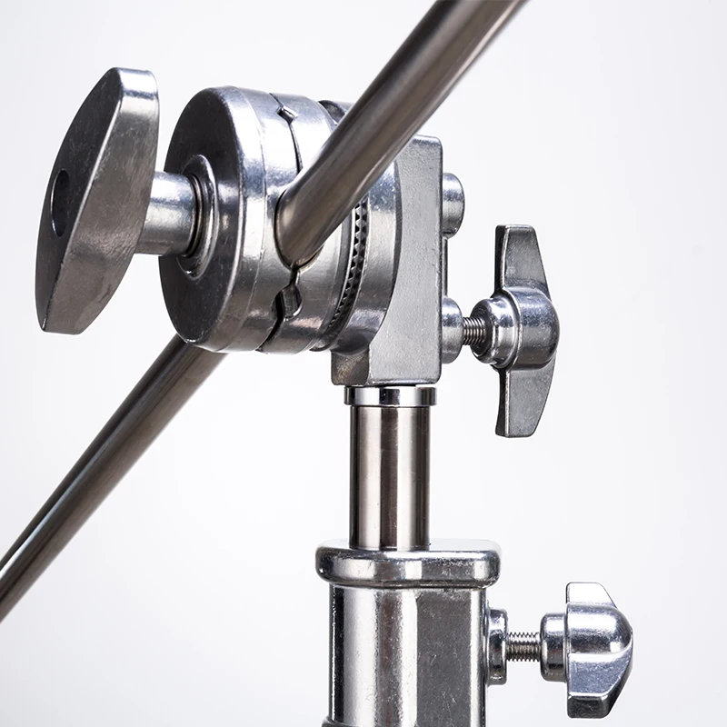 

Stainless Steel Heavy Duty C Stand magic leg with 2 Arms, Silver