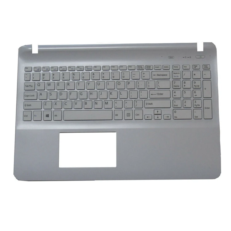 

HK-HHT New For SONY Vaio SVF15 SVF152 SVF1521E6E Plamrest CZ notebook Keyboard White