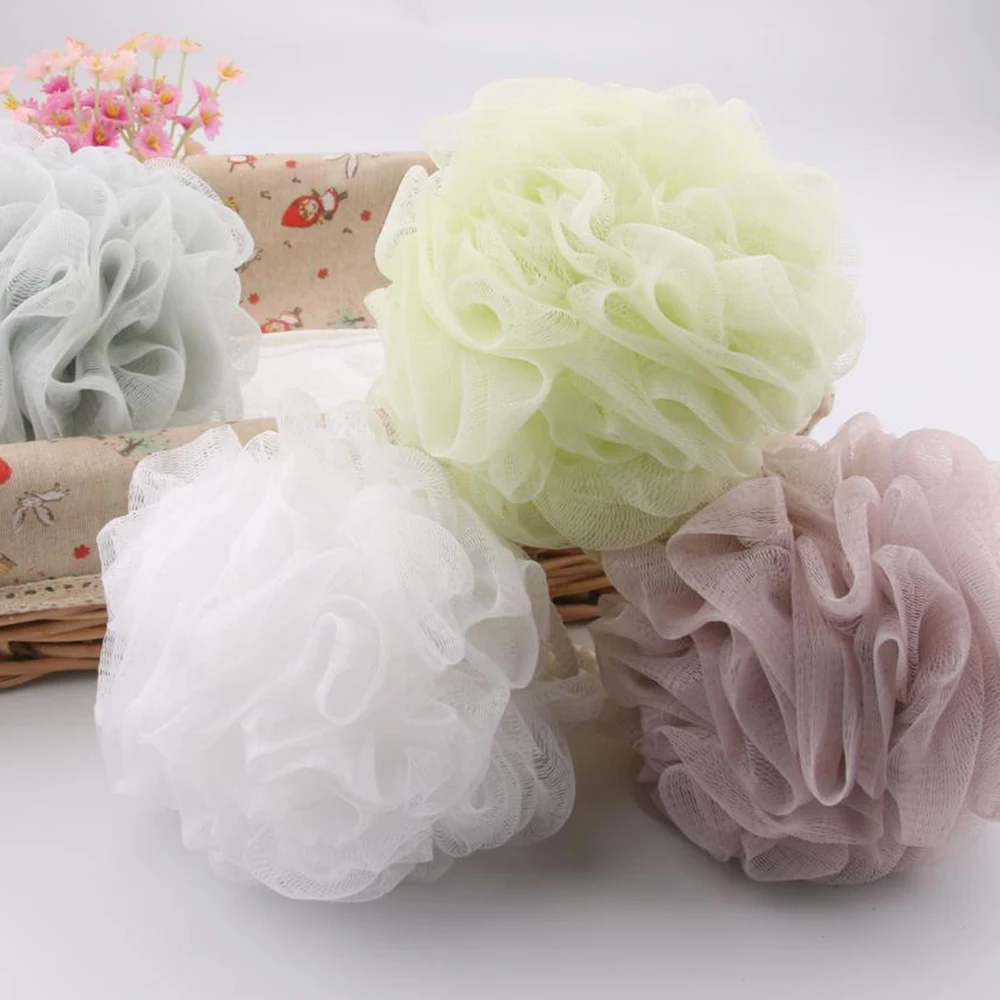 

Comfortable Bath Balls Rich Bubbles Body Flower Shower Sponge Bath Ball, Color