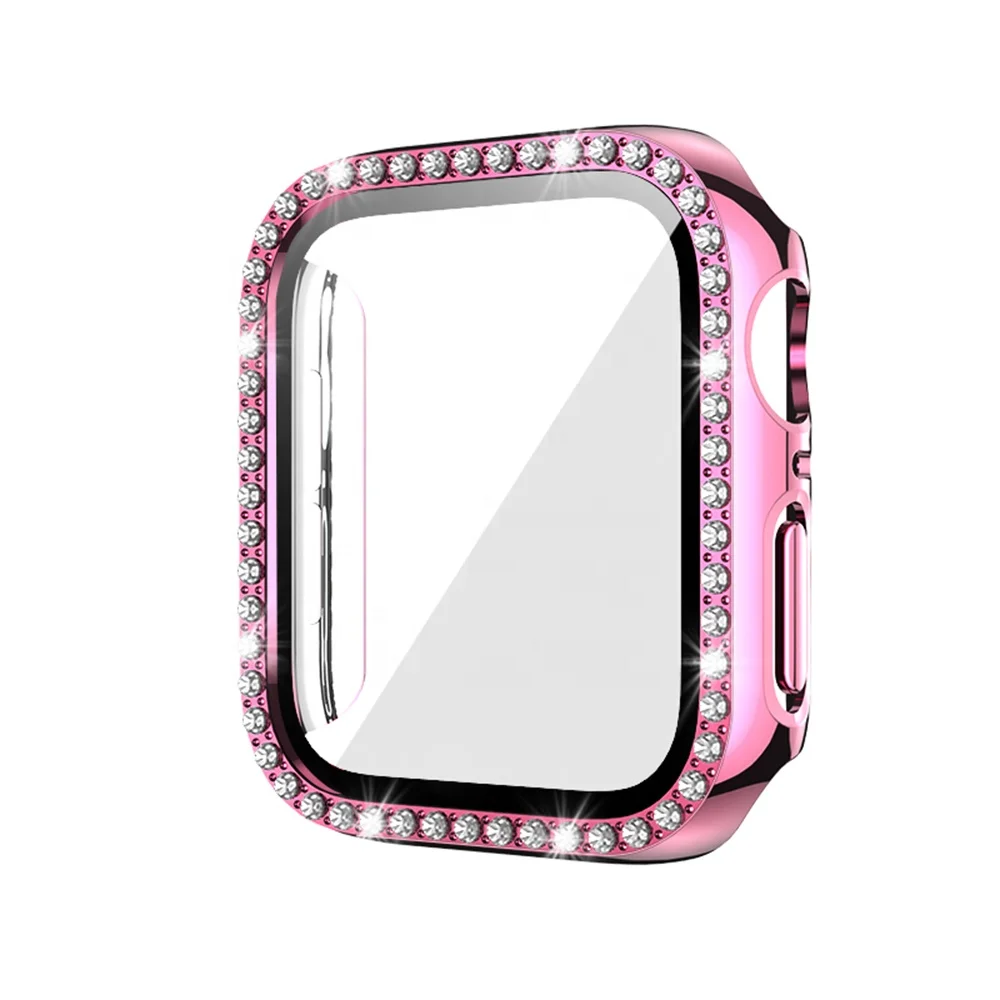 

Compatible for Apple Watch Case , Bling Cases with Luxury Crystal Diamond, iWatch Protective Covers for Apple Watch Series 6 5 4, Customized