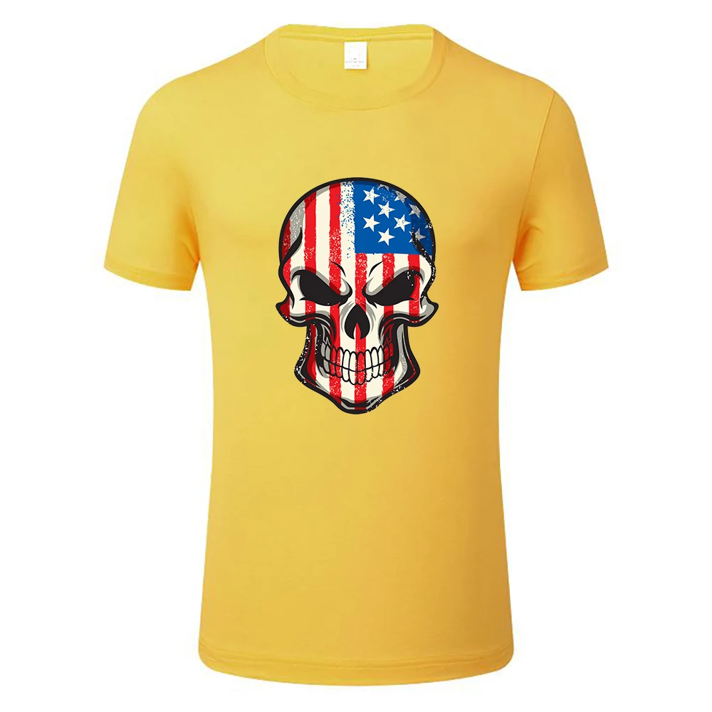 

150 Gram cotton Factory wholesale America flag tshirt High quality US flag t shirt short sleeve national American flag t-shirt, Customized color