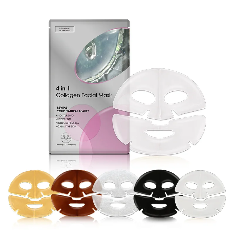 

Private Label Beauty Cosmetics OEM Transparent Face Mask Sheet Tea Tree Collagen Facial Mask Skincare