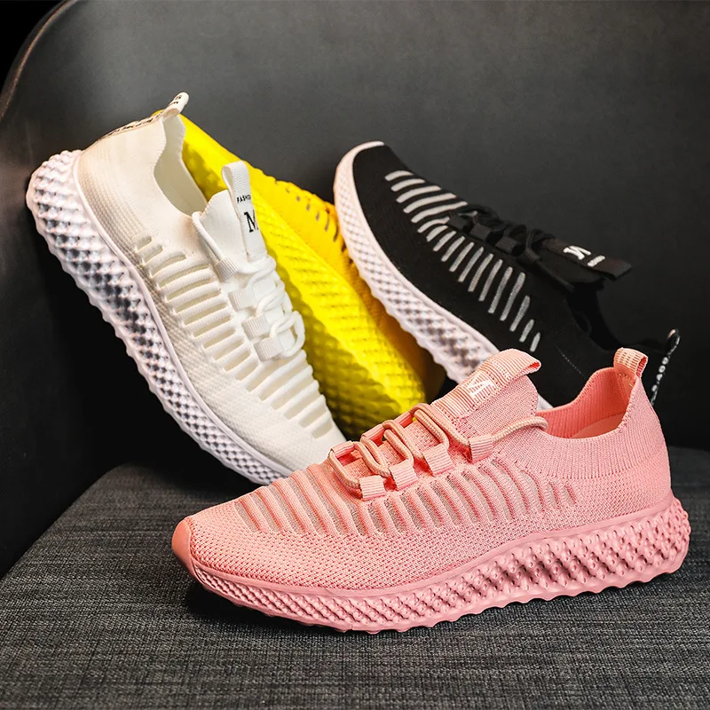 

Womens Casual Trainers Ladies Lace Up Sports Gym Sneakers Joggers Running Breathable Shoes, Shown