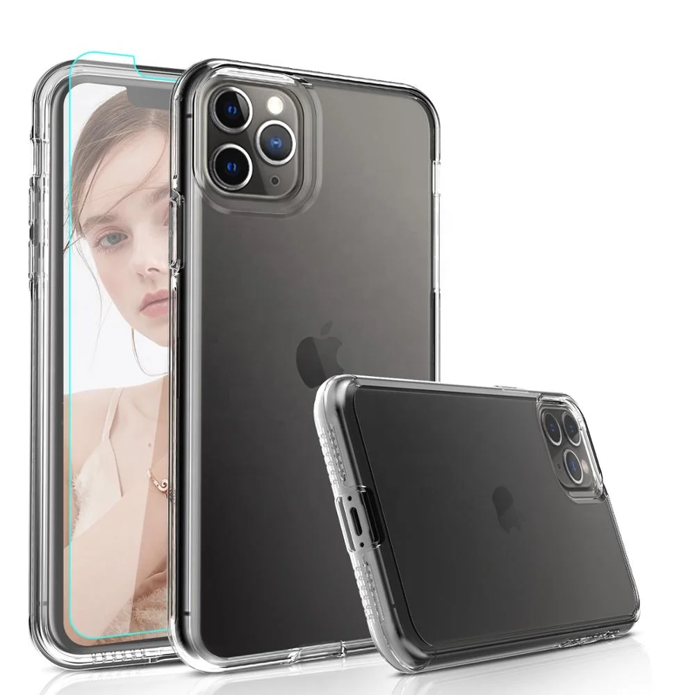 

LeYi For iPhone 11 Pro Max Case , Shockproof Dual-layer PC & TPU Full Body Protection Clear Phone Case