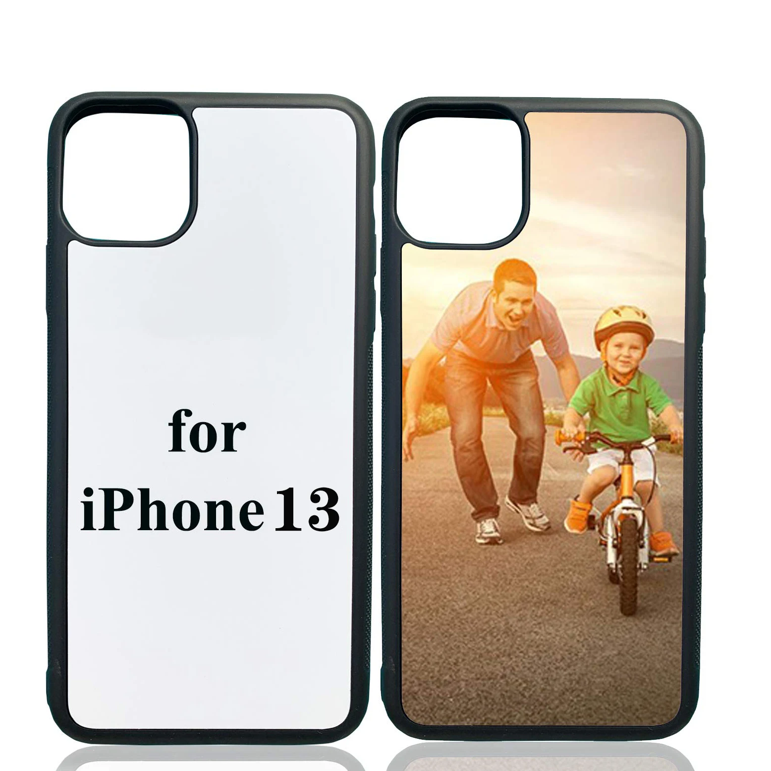 

Free shipping Wholesale High Quality Clear Black White Color 2d Sublimation Case Blank Tpu Pc Rubber Phone Cases For Iphone 12, Black,white,clear