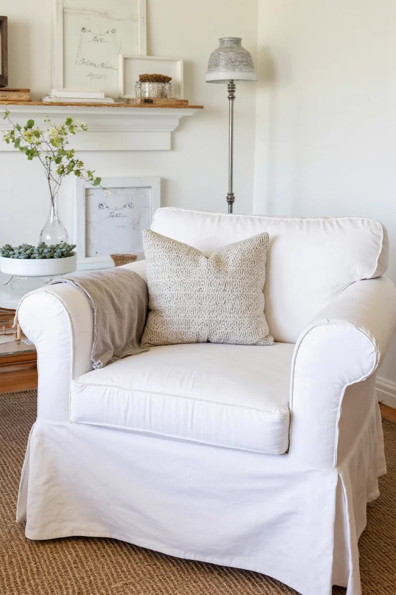 Stain Test on Pottery Barn Armchair Covers