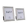 3.5X5'' Exquisite vine pattern wide-necked metal photo frame, intimate photo-free placement of true glass photo frame decoration