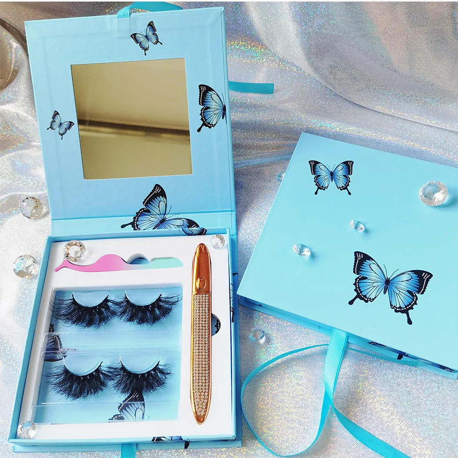 

Hot Sale Customized 3D 6D 25MM Mink Strips Eyelashes Vendor 100% Vegan Real Mink Eyelash