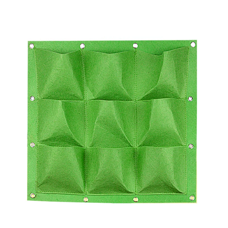 

vertical garden hanging pocket grow bag with layers pocket customized