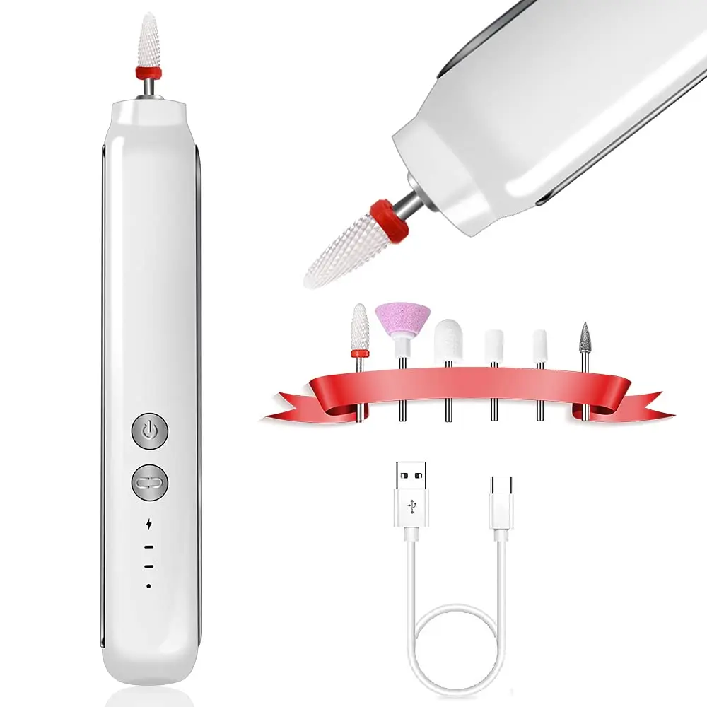 

USB Electric Nail Drill Machine for Acrylic Nails Portable Electrical Nail File Polishing Tool
