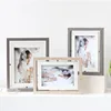 European 6 Inch 7 Inch Square Solid Wood Photo Frame Set Up Creative Home Desktop Decorative Photo Studio Double Frame
