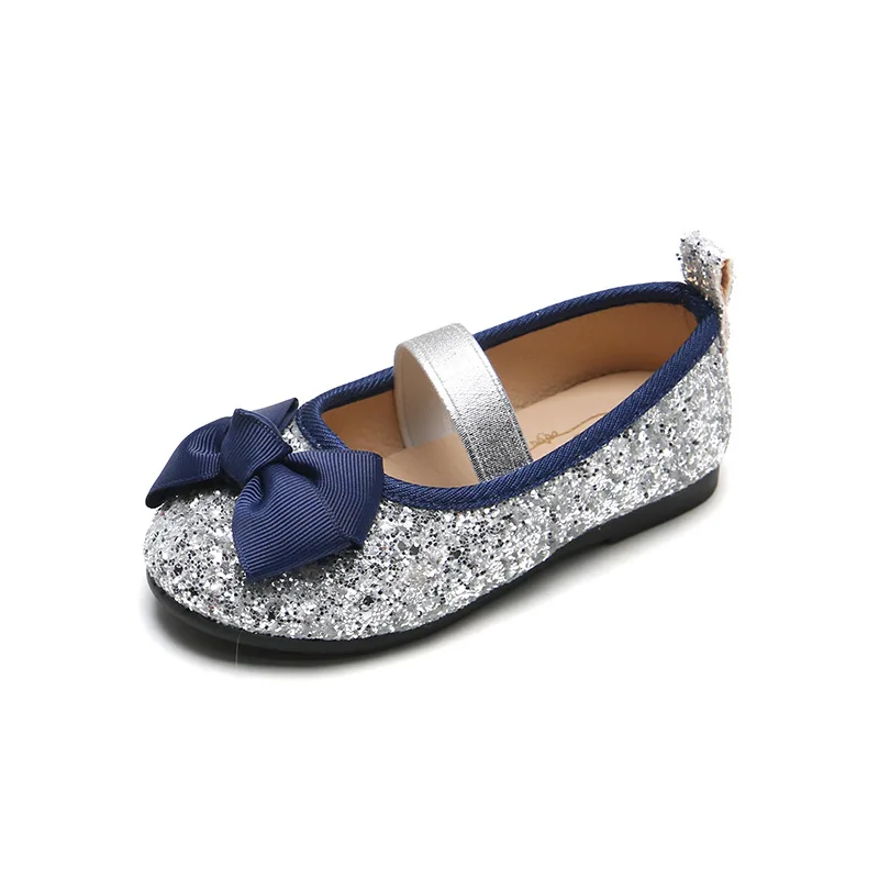 

2021 spring new baby cute bow Leopard Girls Fashion dance single shoes children soft beautiful dance dress shoes kids
