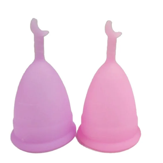 

Customized Silicone Lunette Menstrual Cup Packaging, Pink purple