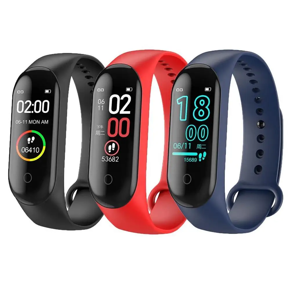 M4 Smart Bracelet Men Smart Watch IP67 Waterproof Blood Pressure Heart Rate Monitor Fitness Tracker Smartwatch