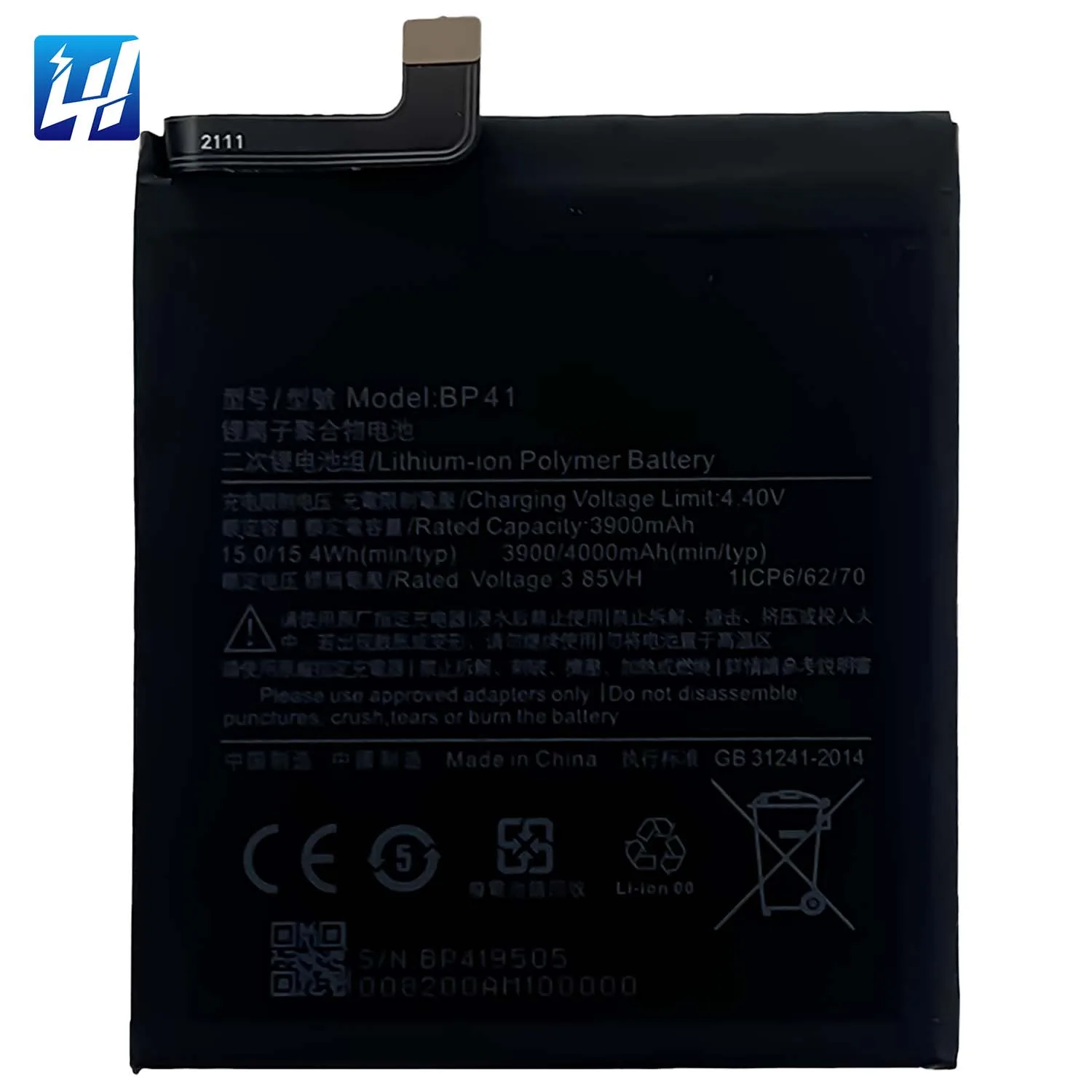 

BP41 Mi 9T Global version High quality original capacity battery for Redmi K20