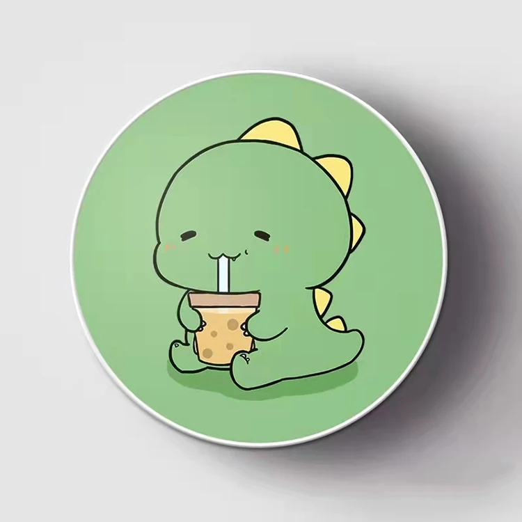 

Ceramic Coasters With Holder Round Coasters For Kitchen Office Desk Apartment, Cmyk