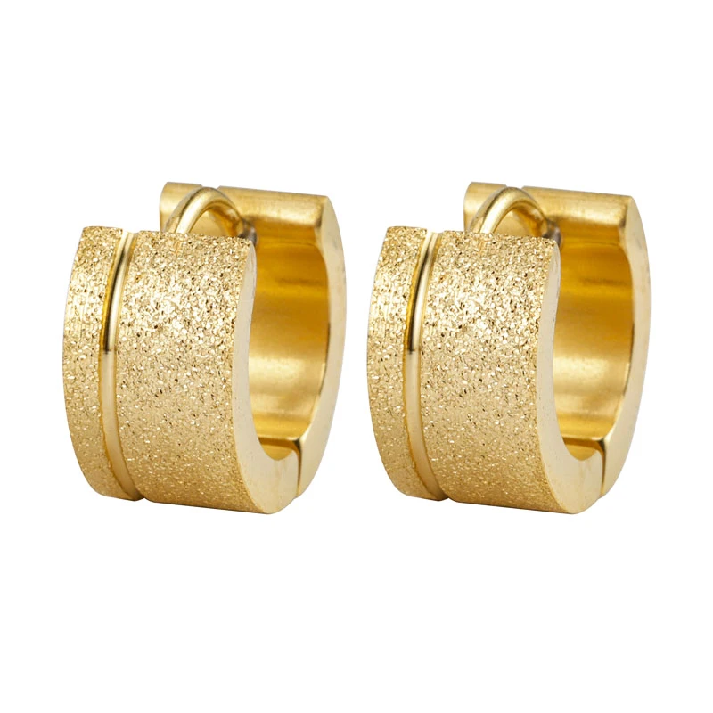 

Trendy jewelry 18k gold joyeria acero inoxidable hoop earrings for engagement style