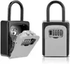 zhenzhi Key Lock Box, Portable Key Safe Box for House Key, Spare Key Door Knob Wall Mount Outside