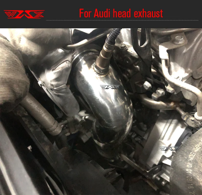 Stainless Steel High flow Exhaust Downpipe Stainless Steel Exhaust Downpipe For AUDI A4 A5 A6 2012-2021